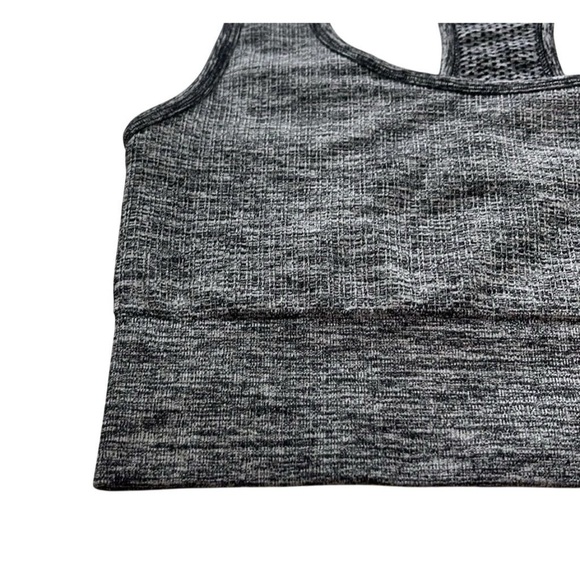 90 Degree Women's Gray Longline Compression Racerback Tank Top Size M Sleeveless - Picture 4 of 5